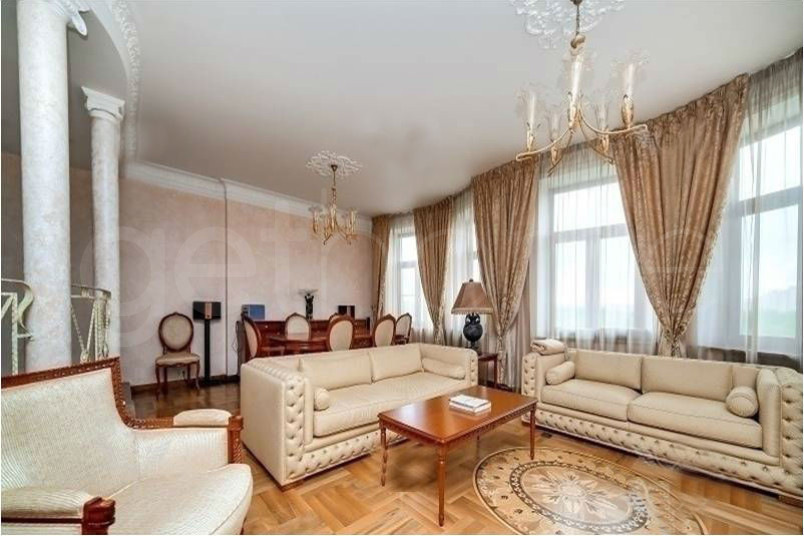 Продажа квартиры площадью 178 м² 9 этаж в Белый лебедь по адресу Раменки, Мичуринский пр-т, 6, кор. 3